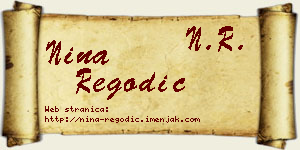 Nina Regodić vizit kartica